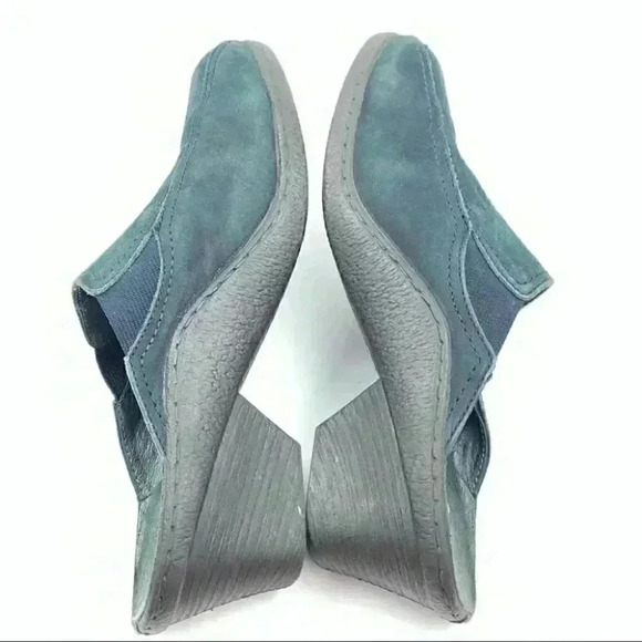 Portania clogs size 39 navy blue nubuck suede - Picture 6 of 13